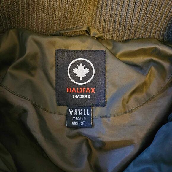 Halifax Traders Women's Snow Puffer Coat with Front Pockets Green Size Medium - Picture 2 of 6